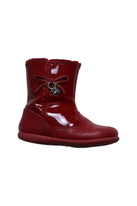 A Red Casual Boots from Start-Rite in size 3T for girl. (Front View)