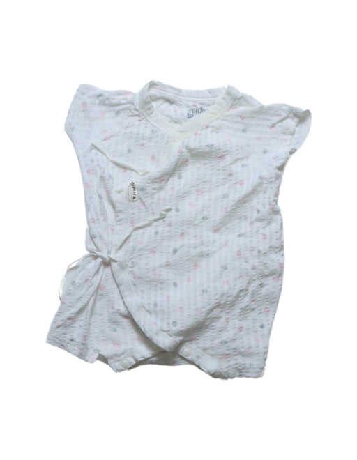 A Multicolour Short Sleeve Rompers from Mides in size 0-3M for girl. (Front View)