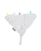 A White Safety Blankets from Cheeky Chompers in size 0-3M for neutral. (Front View)