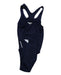 A Navy Swimsuits from Speedo in size 8Y for girl. (Back View)