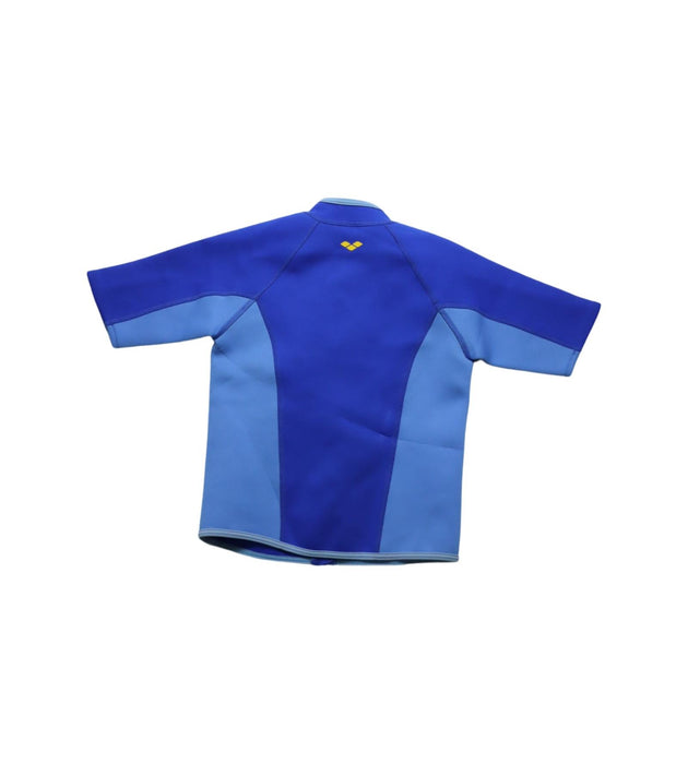 A Blue Wetsuits from Arena in size 7Y for boy. (Back View)