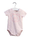 A Pink Bodysuits from Seed in size 3-6M for girl. (Front View)