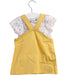 A Yellow Overall Dresses from Sprout in size 0-3M for girl. (Back View)