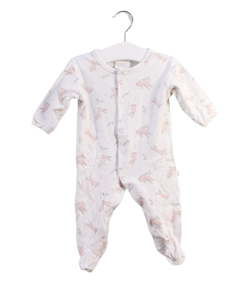 A White Onesies from Marquise in size 0-3M for girl. (Front View)