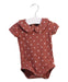 A Brown Bodysuits from Nature Baby in size 0-3M for girl. (Front View)
