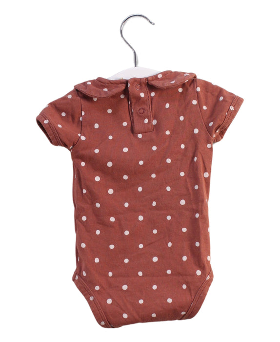 A Brown Bodysuits from Nature Baby in size 0-3M for girl. (Back View)