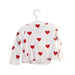 A Red Long Sleeve Tops from Petit Bateau in size 6-12M for girl. (Back View)