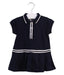 A Navy Short Sleeve Dresses from Jacadi in size 6-12M for girl. (Front View)