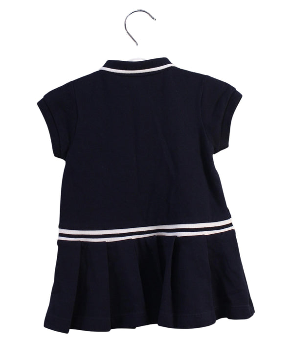 A Navy Short Sleeve Dresses from Jacadi in size 6-12M for girl. (Back View)