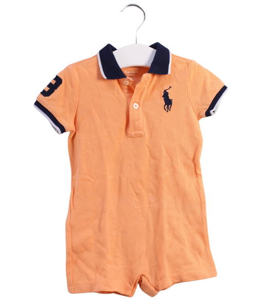 A Orange Rompers from Ralph Lauren in size 3-6M for neutral. (Front View)