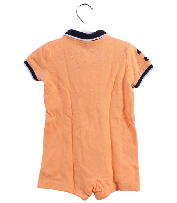 A Orange Rompers from Ralph Lauren in size 3-6M for neutral. (Back View)