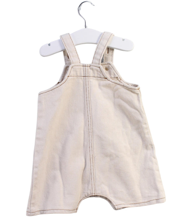 A Beige Overall Shorts from Mon Bebe in size 12-18M for boy. (Back View)