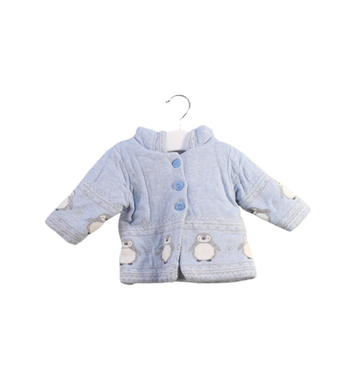 A Blue Cardigans from Purebaby in size 0-3M for girl. (Front View)