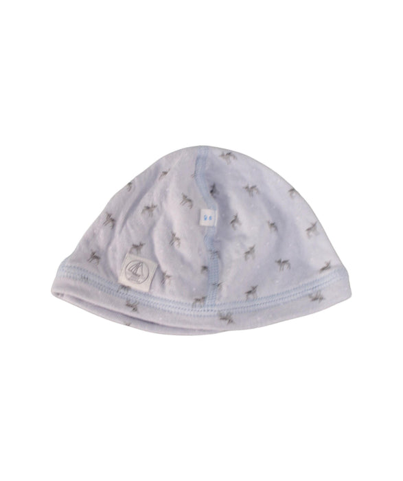 A Blue Beanies from Petit Bateau in size 3-6M for neutral. (Back View)