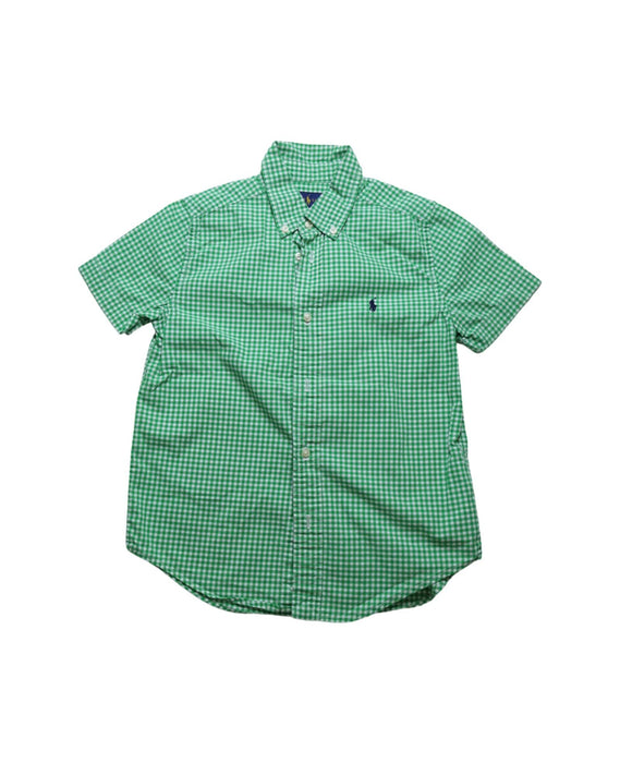 A Green Shirts from Ralph Lauren in size 7Y for boy. (Front View)