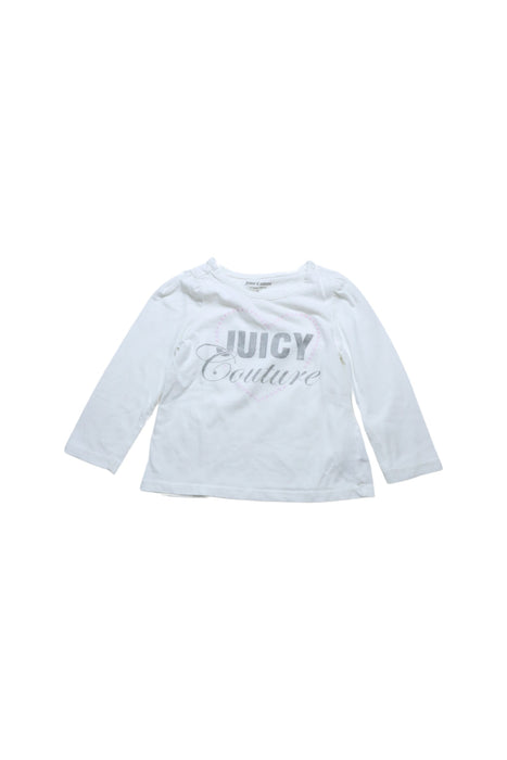 A White Long Sleeve Tops from Juicy Couture in size 3T for girl. (Front View)