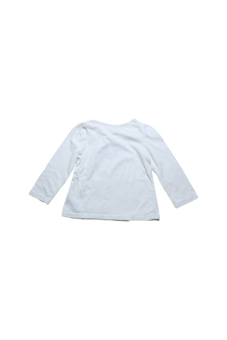 A White Long Sleeve Tops from Juicy Couture in size 3T for girl. (Back View)