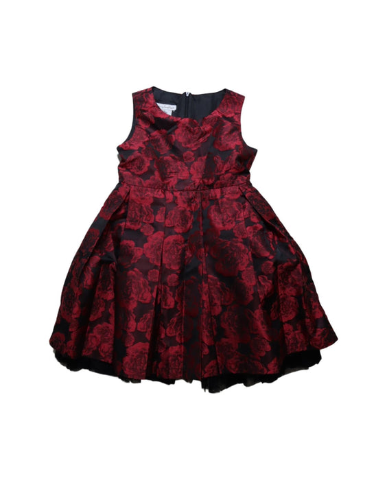 A Red Short Sleeve Dresses from Chasing Fireflies in size 4T for girl. (Front View)