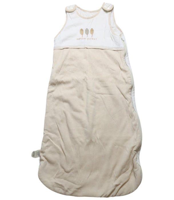 A Beige Sleepsacs from Natures Purest in size 6-12M for neutral. (Front View)