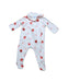 A White Onesies from Jacadi in size 0-3M for girl. (Front View)