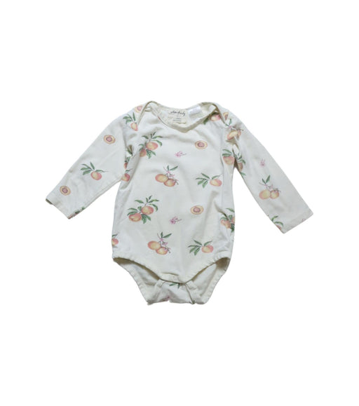 A Beige Long Sleeve Bodysuits from Wilson & Frenchy in size 6-12M for girl. (Front View)