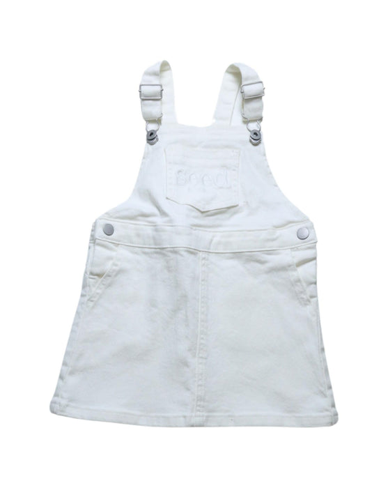 A White Overall Dresses from Seed in size 18-24M for girl. (Front View)