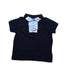 A Navy Short Sleeve Polos from Jacadi in size 4T for boy. (Front View)