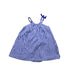 A Blue Sleeveless Dresses from Petit Bateau in size 12-18M for girl. (Front View)