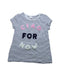 A Navy T Shirts from Seed in size 6T for girl. (Front View)