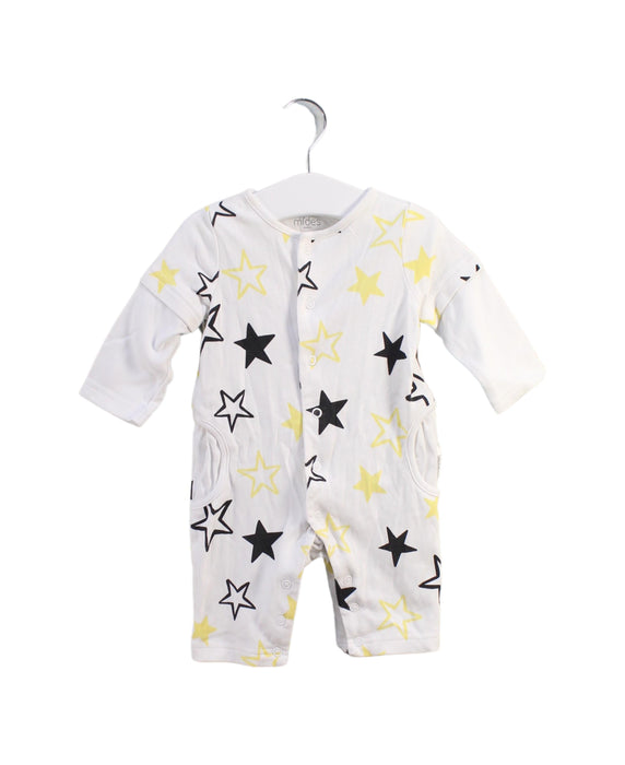 A Multicolour Long Sleeve Rompers from Mides in size 0-3M for boy. (Front View)