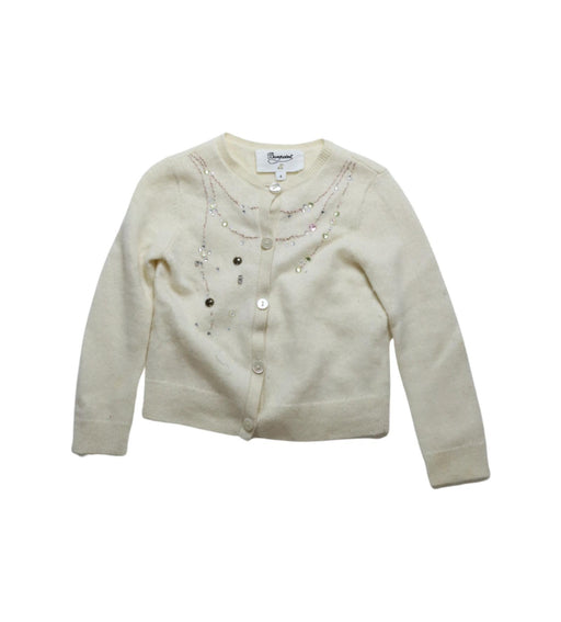 A Ivory Cardigans from Bonpoint in size 4T for girl. (Front View)