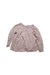 A Pink Long Sleeve Tops from Little Mercerie in size 4T for girl. (Back View)