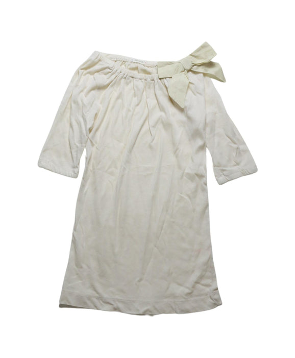 A Ivory Long Sleeve Dresses from Crewcuts in size 3T for girl. (Front View)