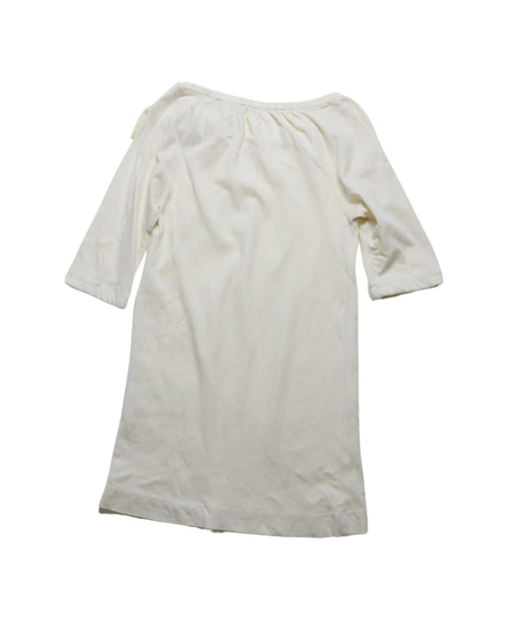 A Ivory Long Sleeve Dresses from Crewcuts in size 3T for girl. (Back View)