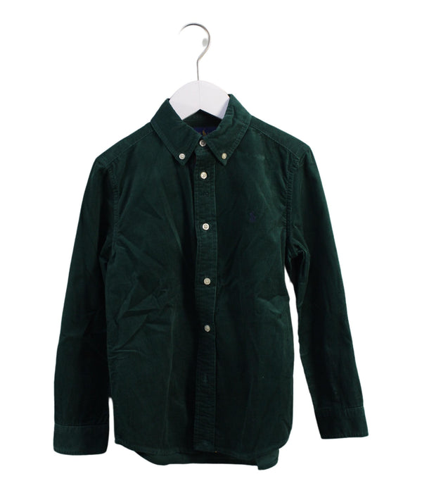 A Green Shirts from Ralph Lauren in size 7Y for boy. (Front View)