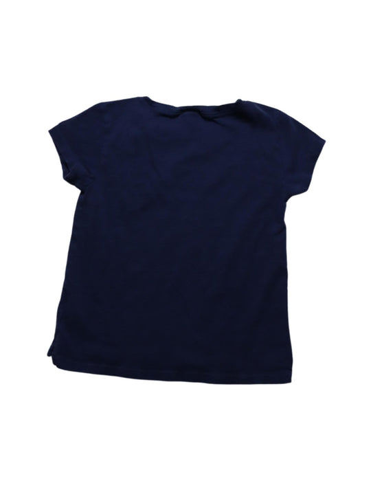 A Navy T Shirts from Crewcuts in size 4T for girl. (Back View)