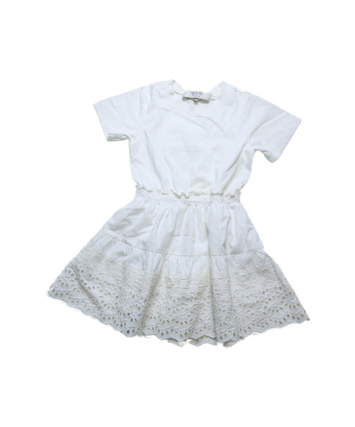 A White Short Sleeve Dresses from Sea New York in size 4T for girl. (Front View)