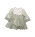 A White Long Sleeve Dresses from Aosta in size 12-18M for girl. (Front View)