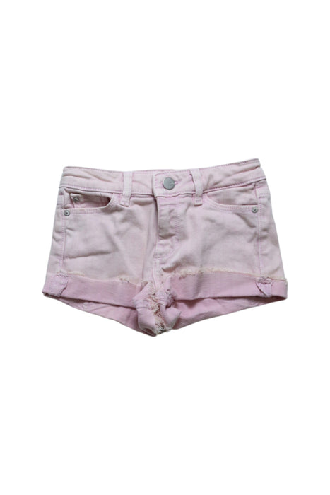 A Pink Shorts from DL1961 in size 7Y for girl. (Front View)