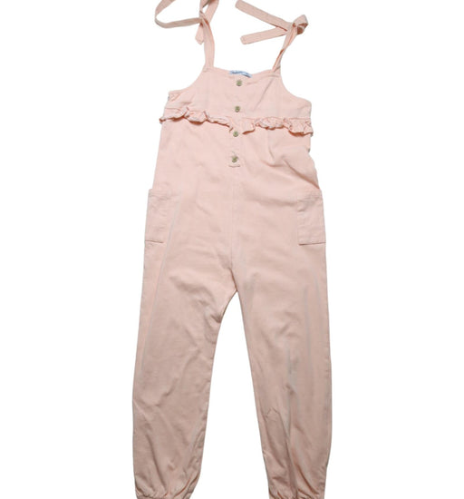 A Pink Jumpsuits from Babidu in size 6T for girl. (Front View)