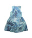 A Blue Sleeveless Dresses from Sol Angeles in size 8Y for girl. (Back View)