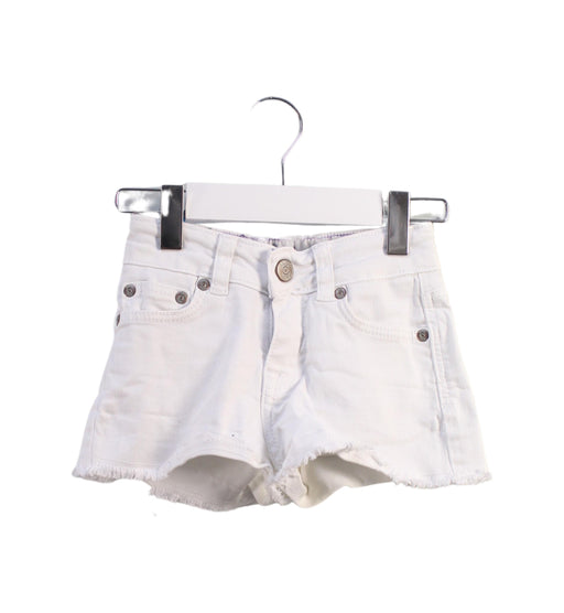 A White Shorts from Boden in size 4T for girl. (Front View)