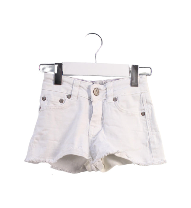 A White Shorts from Boden in size 4T for girl. (Front View)
