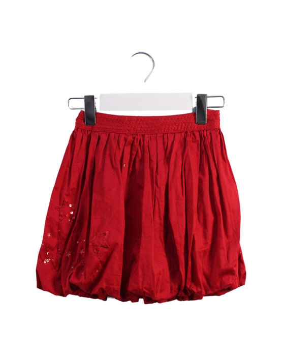 A Red Short Skirts from DPAM in size 5T for girl. (Front View)