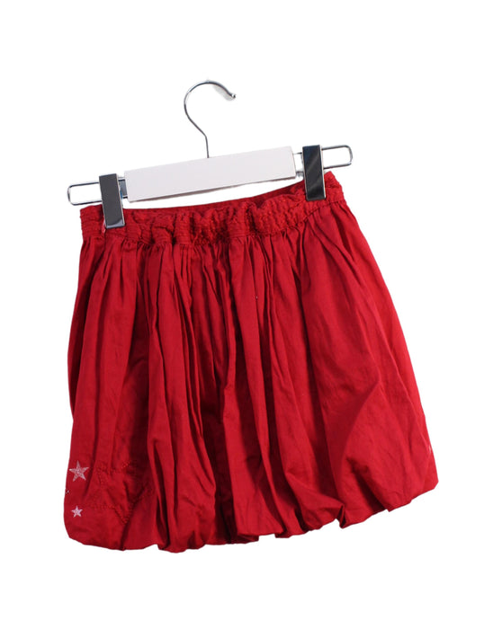 A Red Short Skirts from DPAM in size 5T for girl. (Back View)