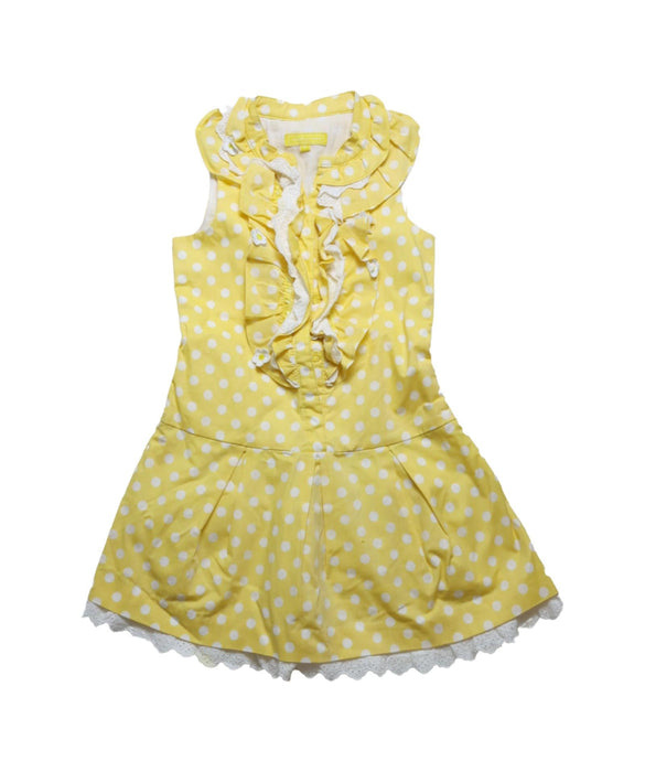 A Yellow Sleeveless Dresses from Nicholas & Bears in size 4T for girl. (Front View)