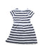 A White Short Sleeve Dresses from Petit Bateau in size 10Y for girl. (Back View)
