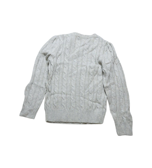 A Grey Knit Sweaters from Polo Ralph Lauren in size 6T for girl. (Back View)