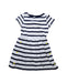 A White Short Sleeve Dresses from Petit Bateau in size 10Y for girl. (Front View)