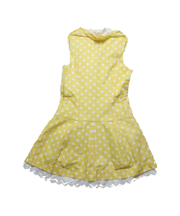 A Yellow Sleeveless Dresses from Nicholas & Bears in size 4T for girl. (Back View)